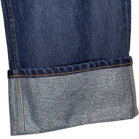 Alexander Wang Crystal Embellished Waxed Denim Strapless Jumpsuit - Picture 10 of 16